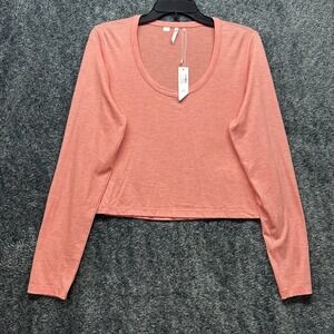 Travis Mathew Womens Size M Pink Botanical Breeze Long Sleeve Top (T8)